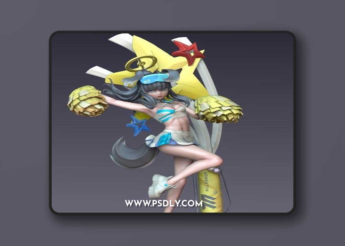 Nekozuka Hibiki Cheerleader Version (Blue Archive) – 3D Print Model