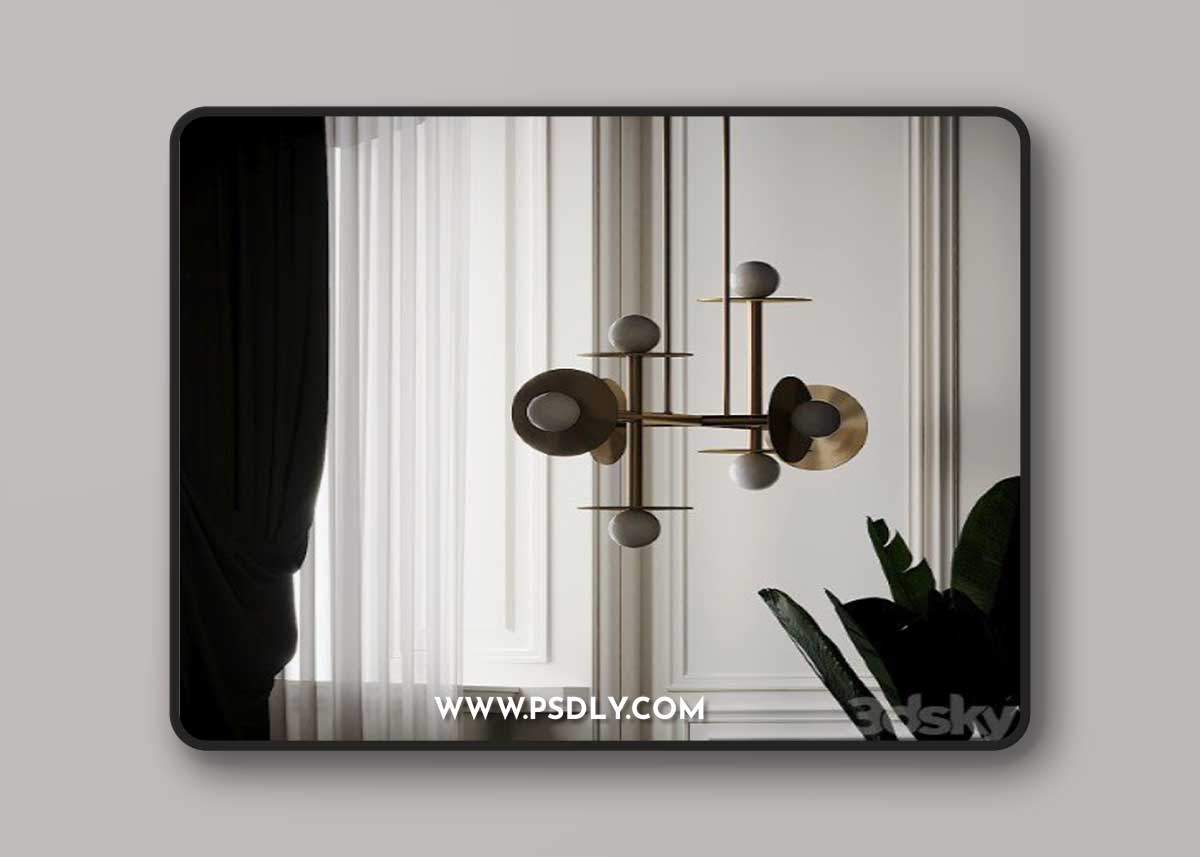 Nodes 8 Light Linear Suspension by Kelly Wearstler