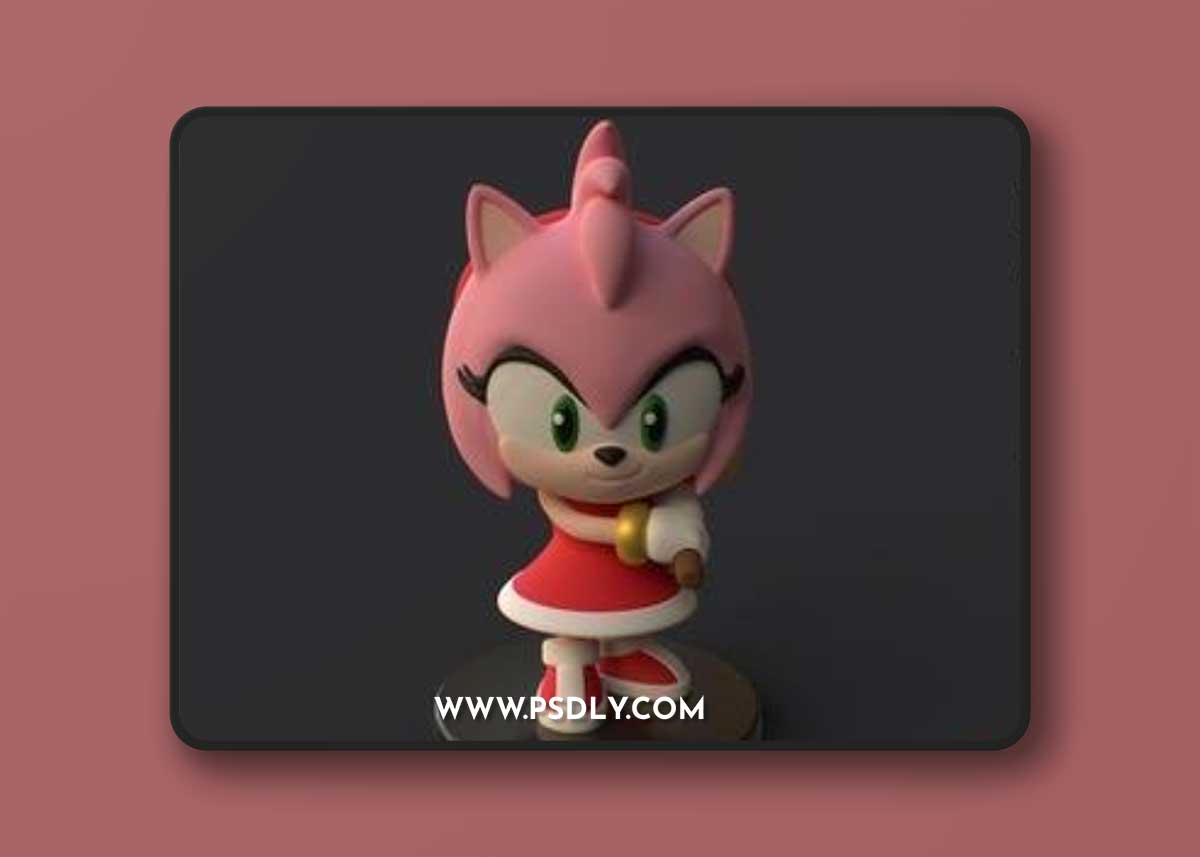Plakit - Amy The Hedgehog – 3D Print Model