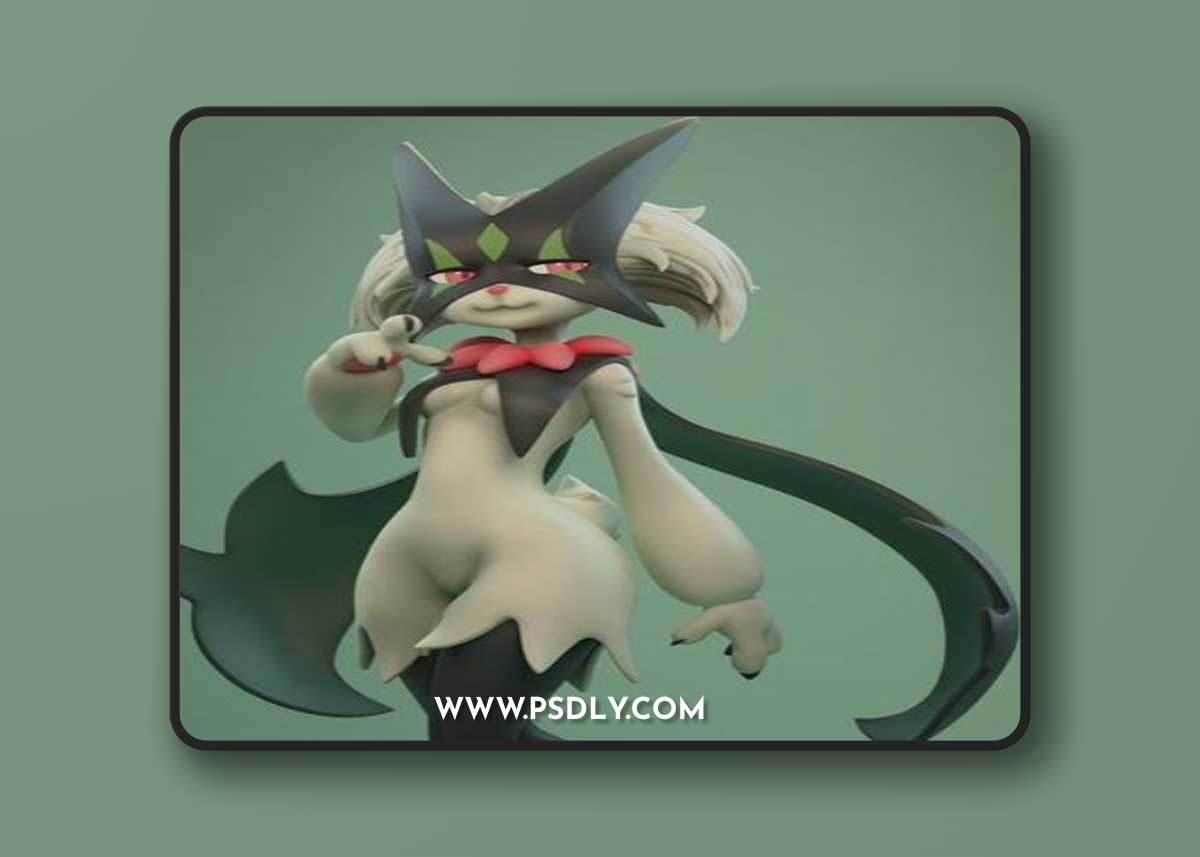 Pokemon Meowscarada - Rubim – 3D Print Model