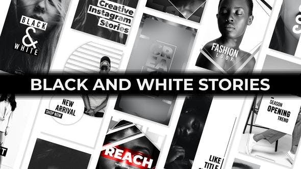 Videohive Black&White Stories 46028691