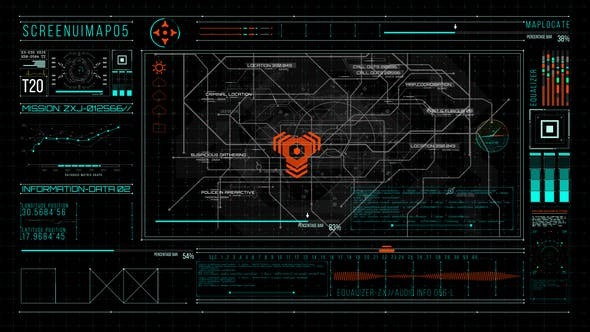 Videohive HUD700 Screen MAP5 46158838