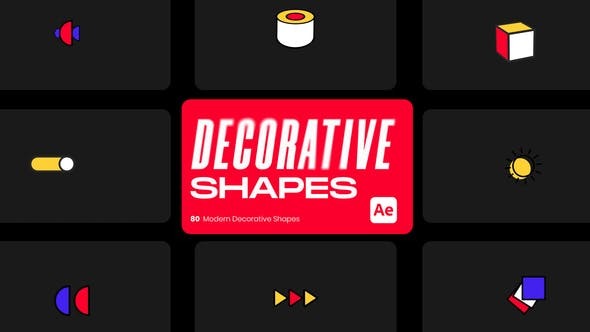 Videohive Modern Decorative Shapes for After Effects 46132654