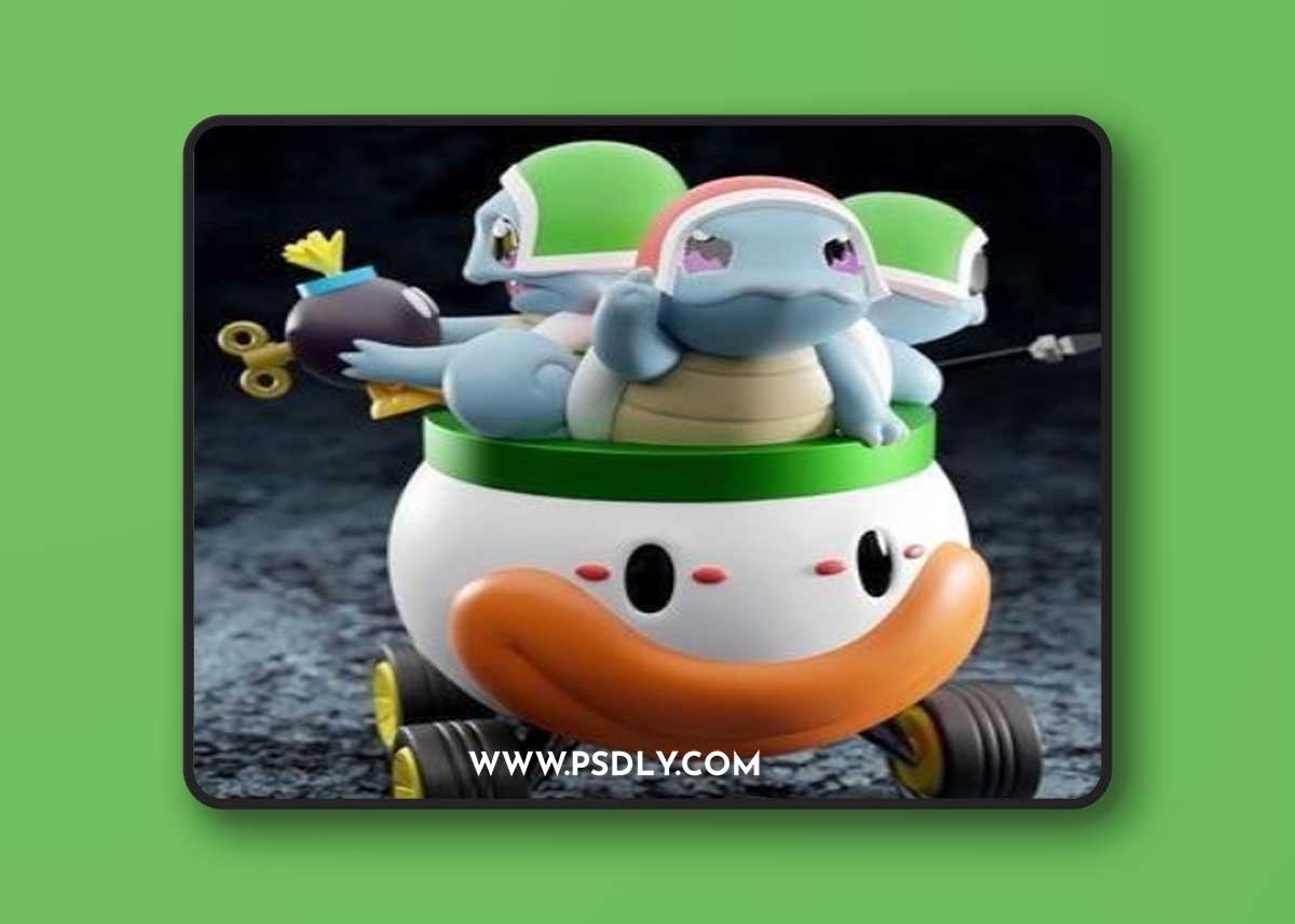 Yoshi Charmander and Troopa Squirtle – 3D Print Model