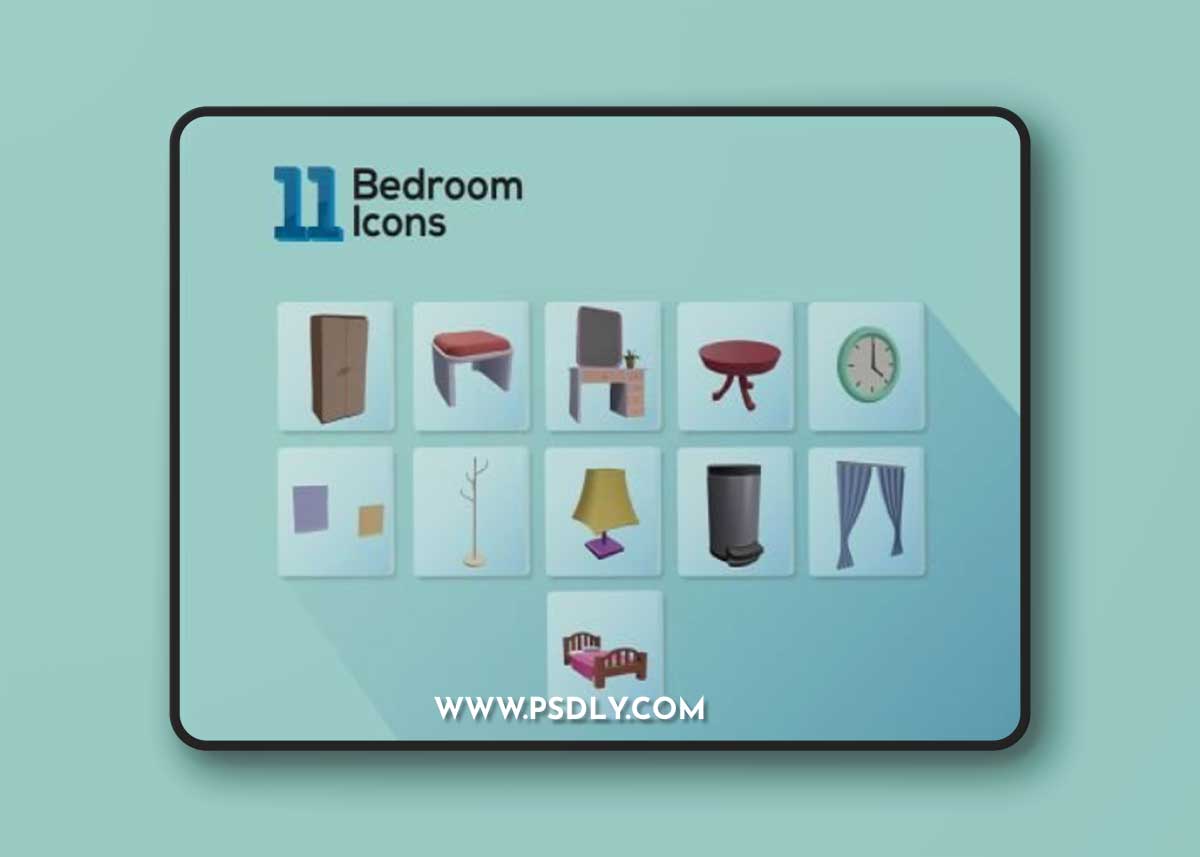 3D Bedroom Assets Ui8.net