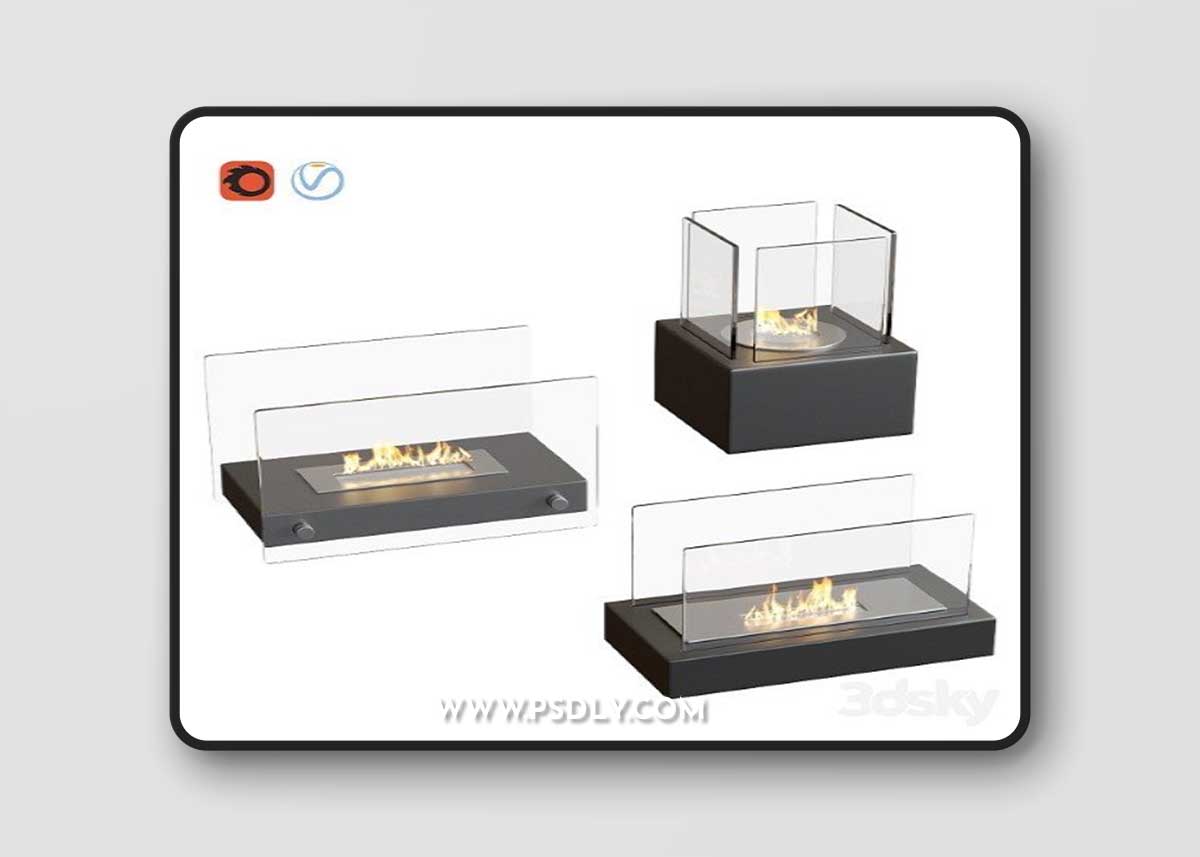 Biofireplace Set Kratki