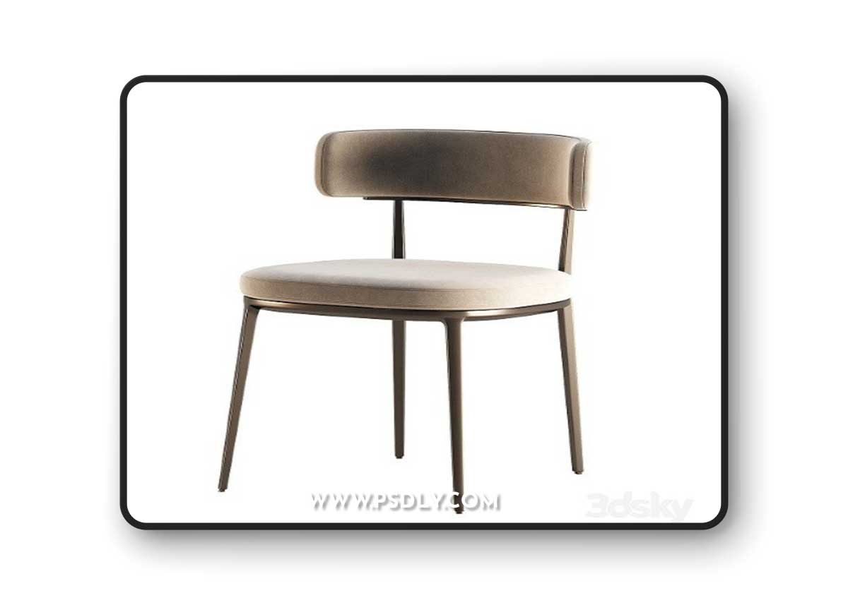 CARATOS Chair With Armrests By Maxalto