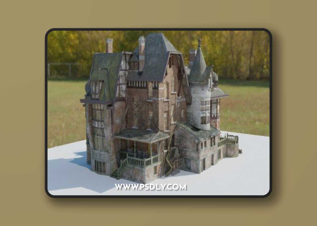 CGtrader - Abandoned Mansion + textures [.fbx & blend]