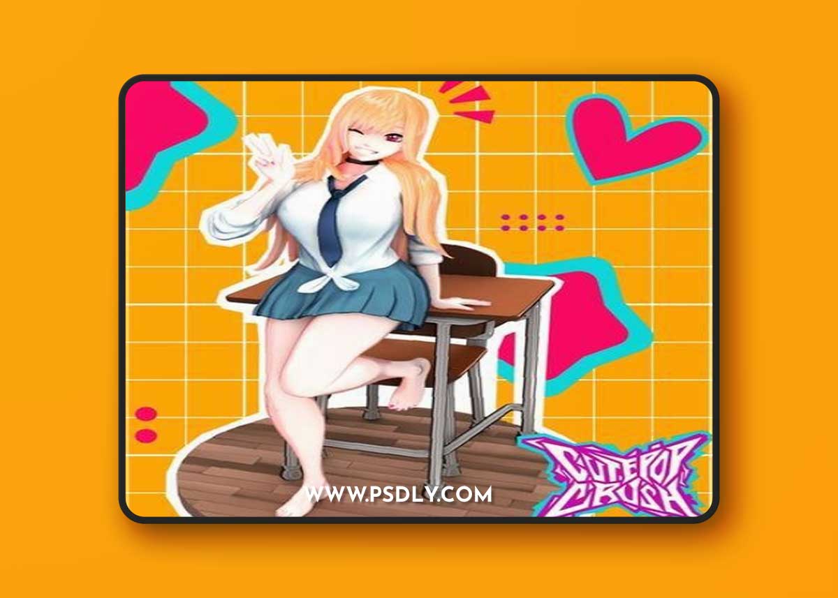 CutePopCrush - Marin Kitagawa Uniform – 3D Print Model