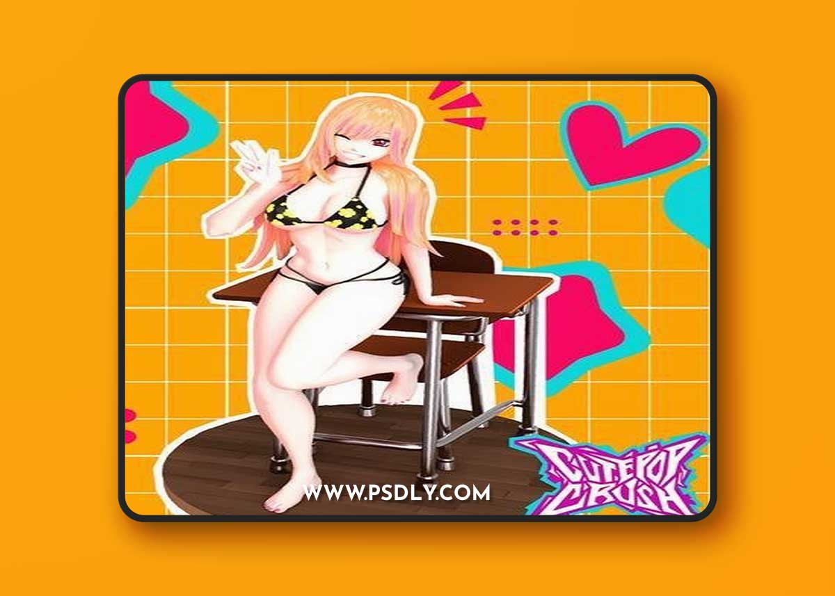 CutePopCrush - Marin Kitagawa bikini and NSFW Version – 3D Print Model