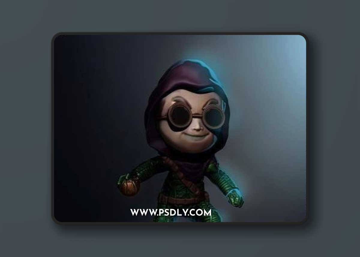 Green Goblin Chibi V2 – 3D Print Model