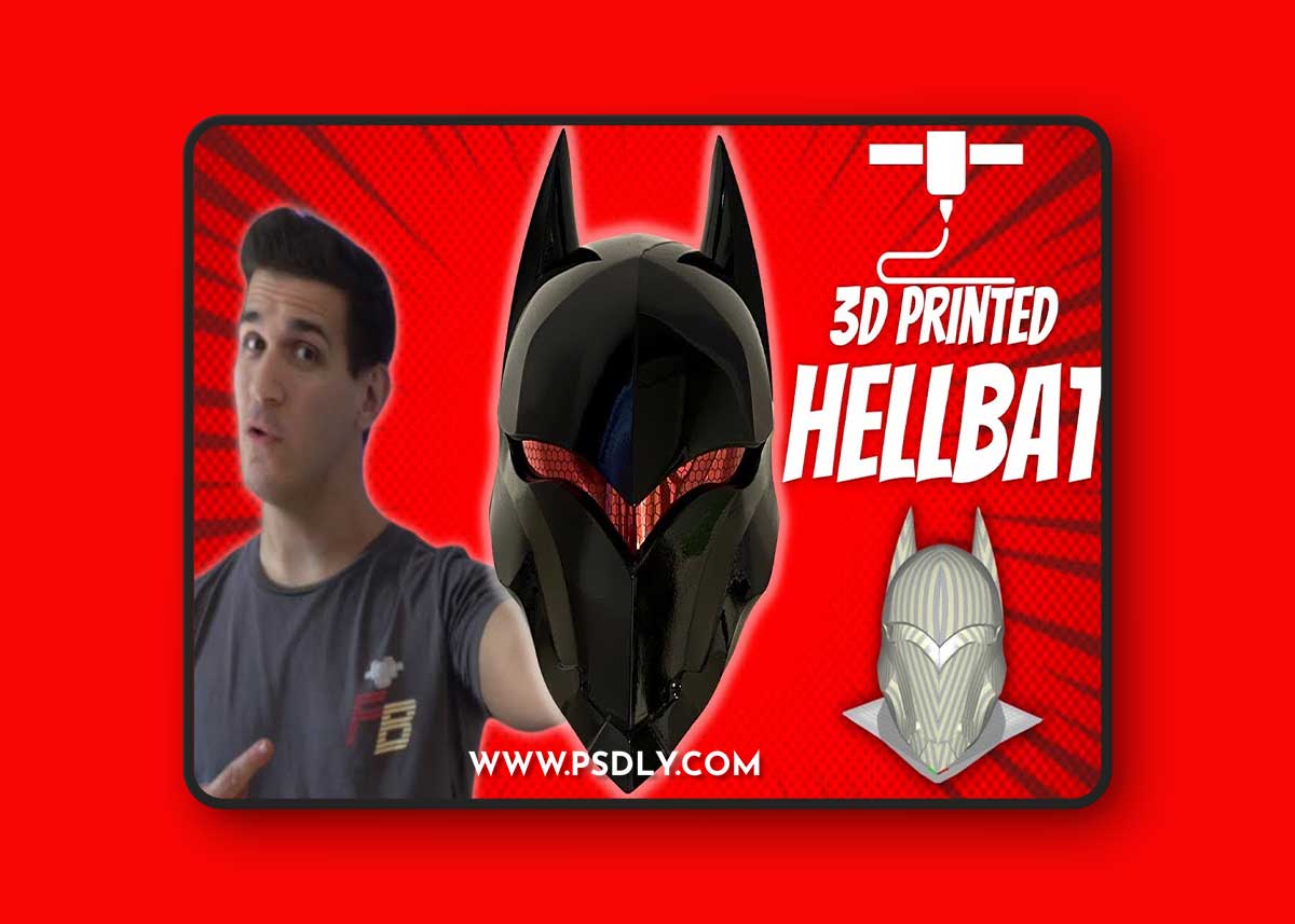 Hellbat Helmet and Samurai Mask – 3D Print Model