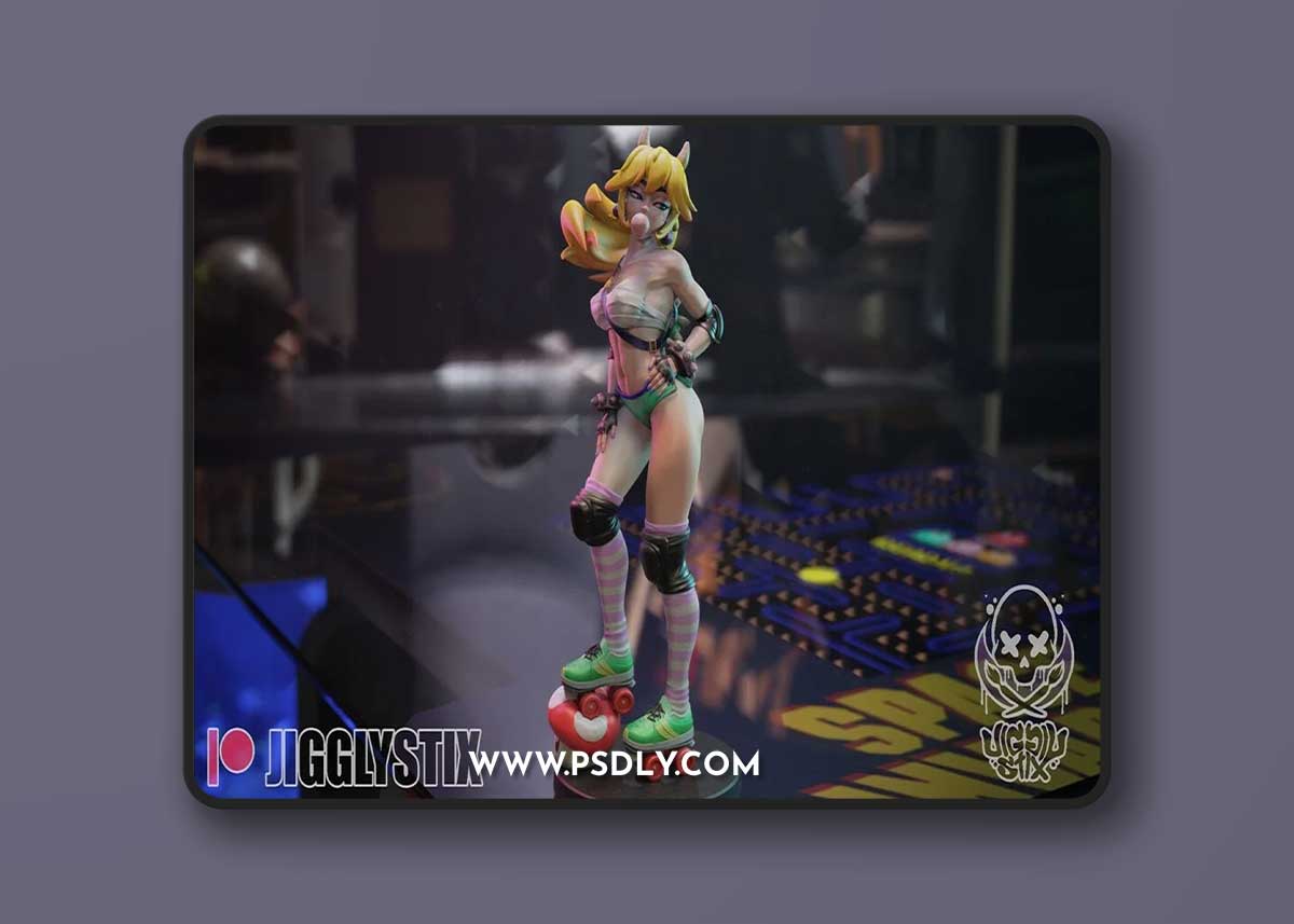 Jigglystix - Roller Derby Bowsette – 3D Print Model
