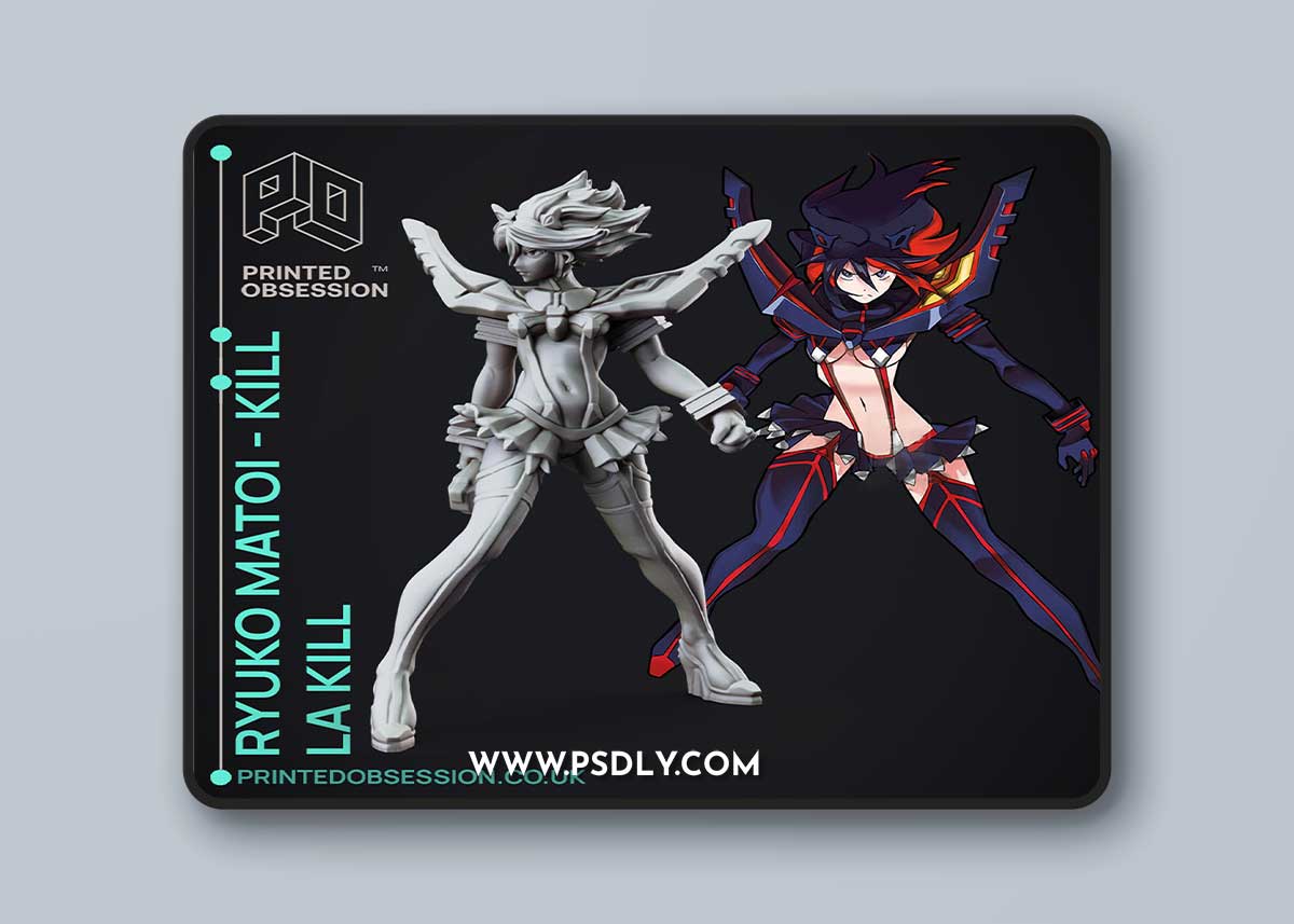 Kill La Kill - Ryuko Matoi - Anime Fanart – 3D Print Model