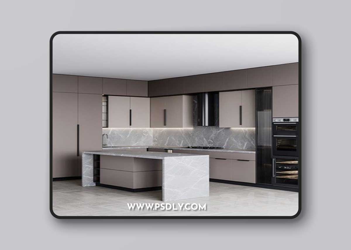 Kitchen Modern152 3D Model