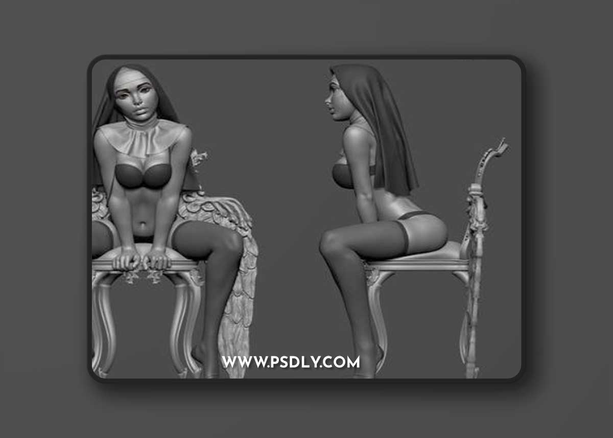 Naughty Nun – 3D Print Model