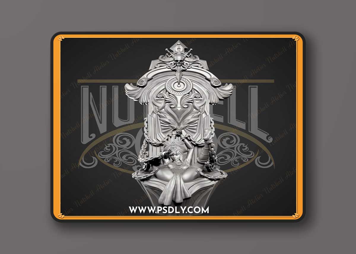 Nutshell atelier - Dragonic girl and An obedience – 3D Print Model