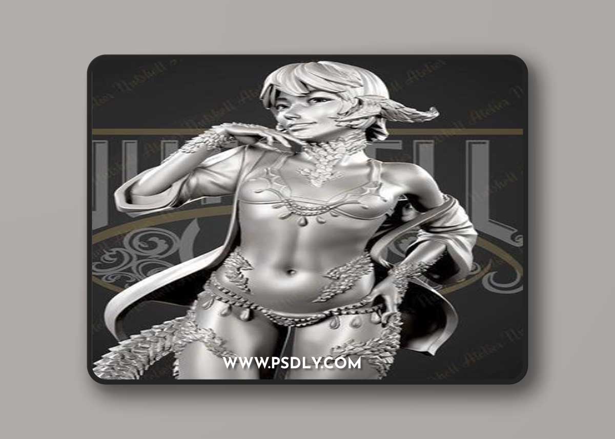 Nutshell atelier - Dragonic girl – 3D Print Model