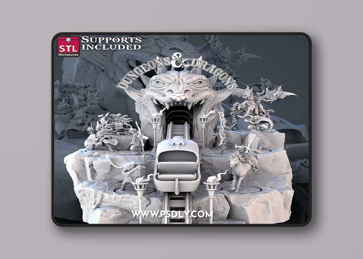 STL Miniatures - DnD Tribute Set – 3D Print Model