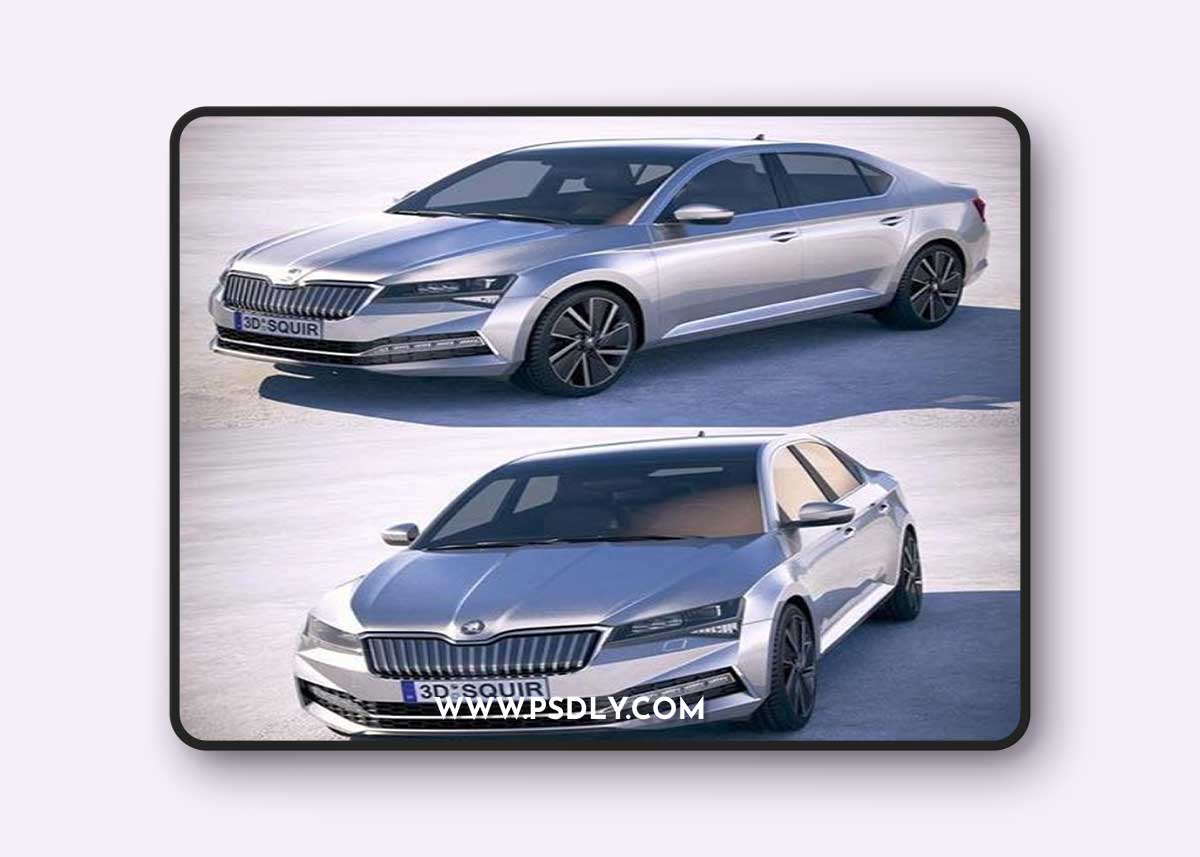 Skoda Superb iV 2020 - 3d model