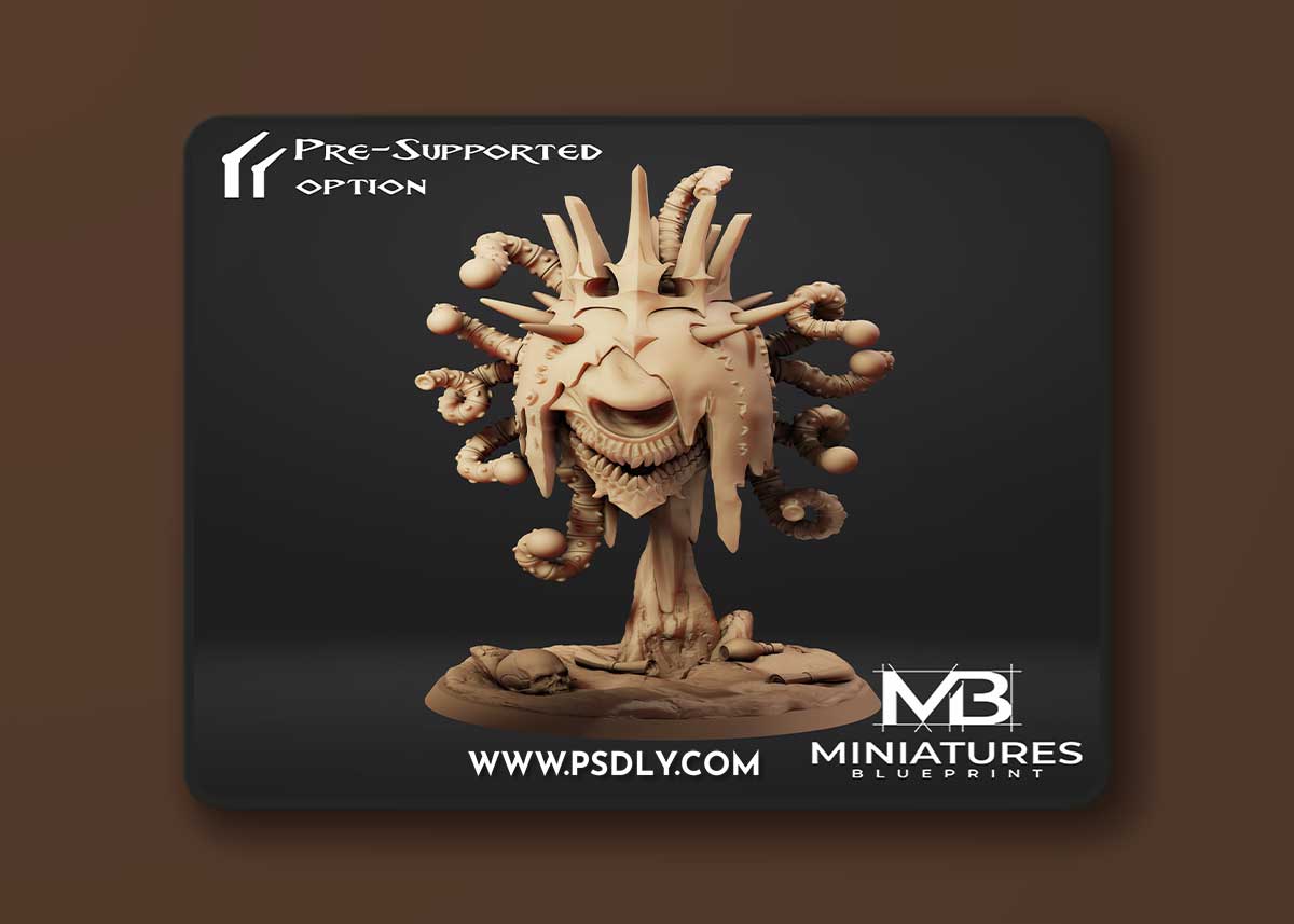 Skull and Death Beholder – 3D Print Model