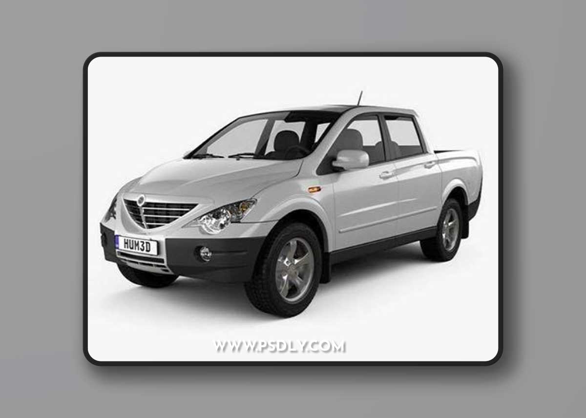 SsangYong Actyon Sports 2014 - 3d model