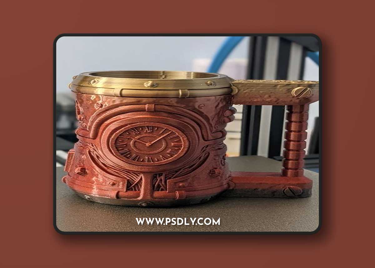 Steampunk Mug – 3D Print Model
