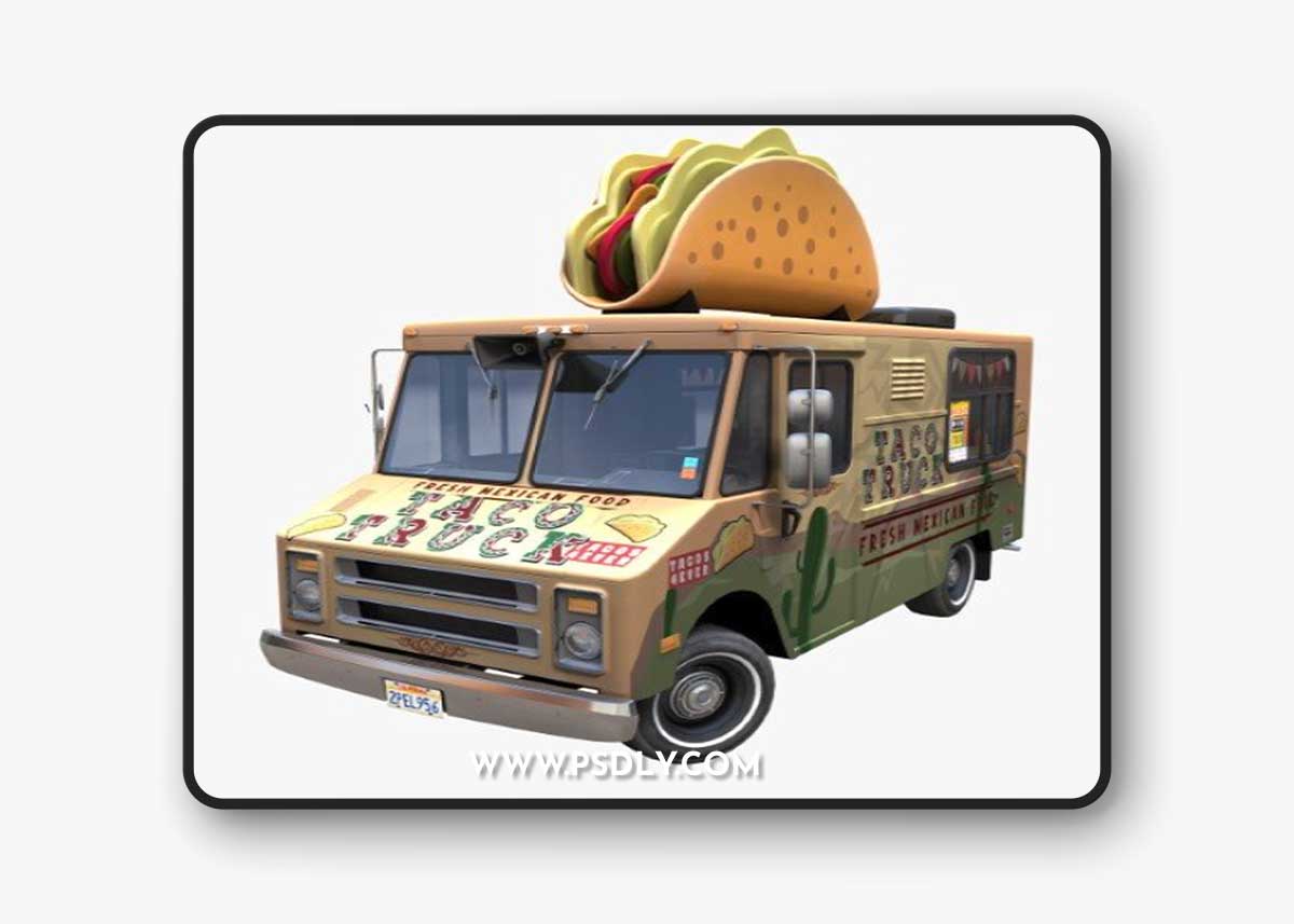 Taco Foodtruck 3d model