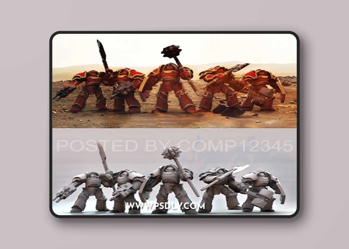 Terran Warhosts - Heavy Paragon Armour – 3D Print Model