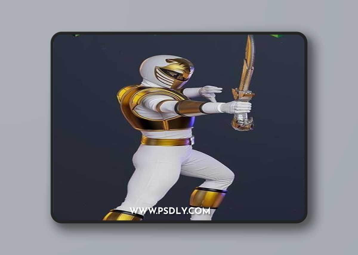 White Ranger Mighty Morphin Power – 3D Print Model