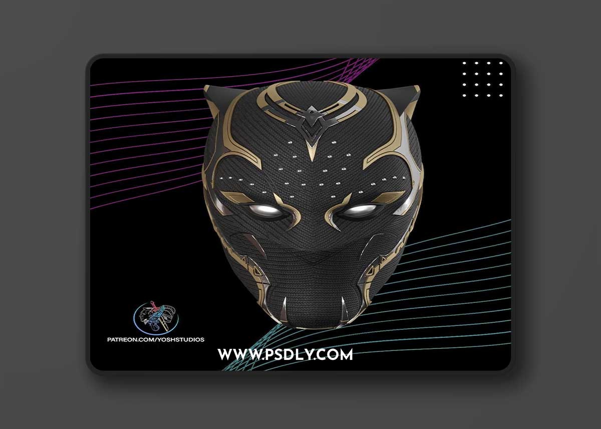 Yosh Studios - Shuri Black Panther Mask – 3D Print Model