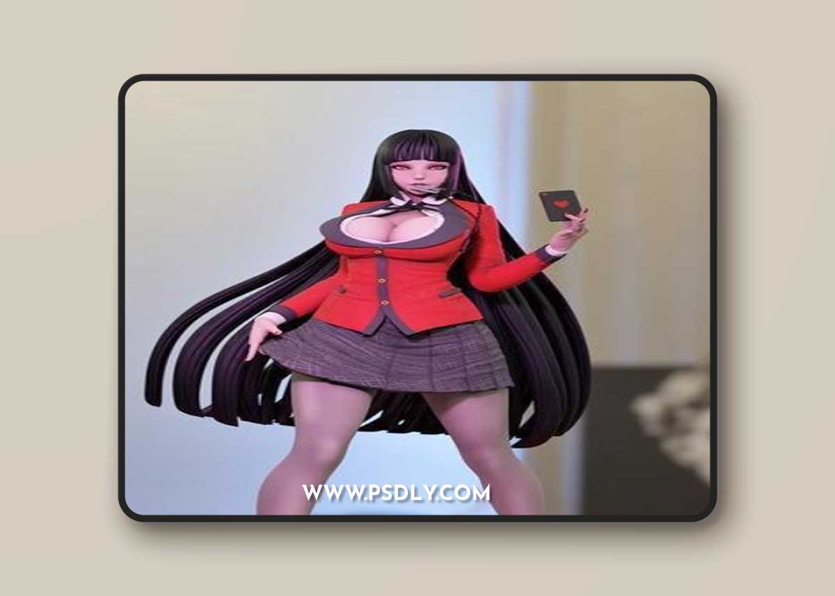 Yumeko Jabami - Kakegurui 2 versions - Momoji – 3D Print Model