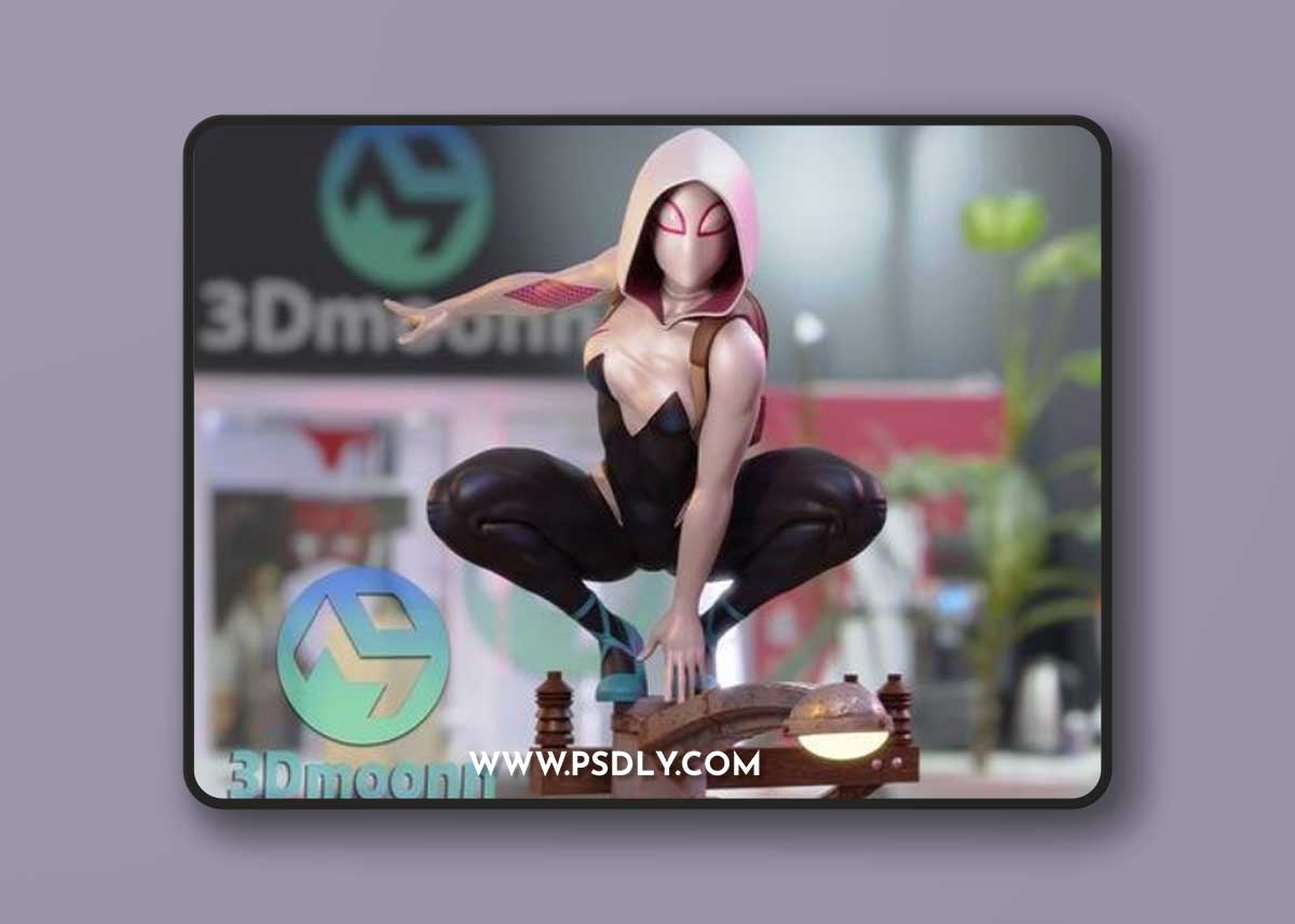 3Dmoonn - Spider Gwen – 3D Print Model