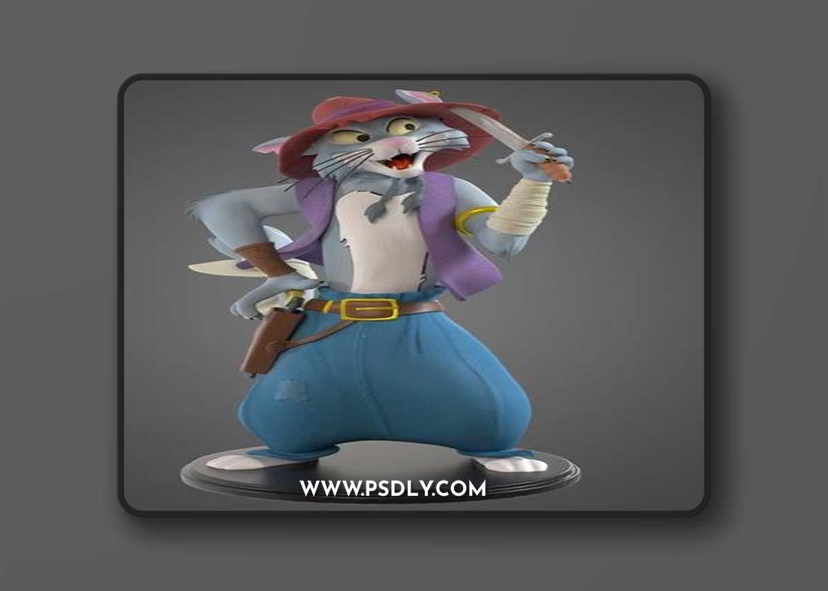 Cartoon Cat – 3D Print Model