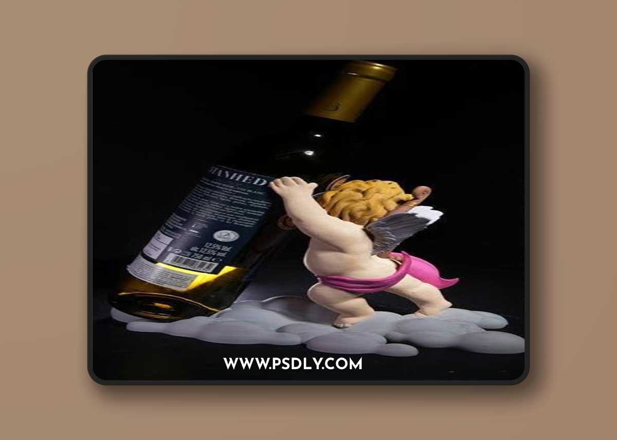 Cupid Wine Holder – 3D Print Model
