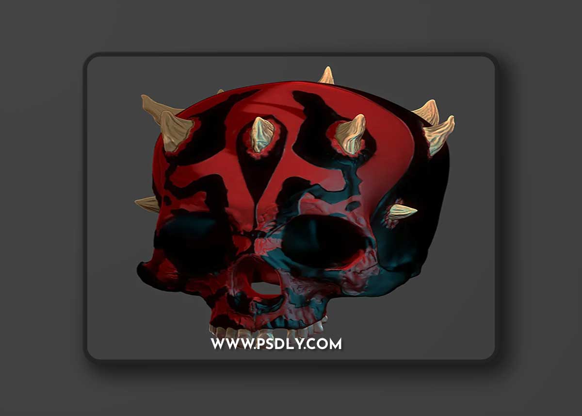 Darth Maul Skull – 3D Print Model