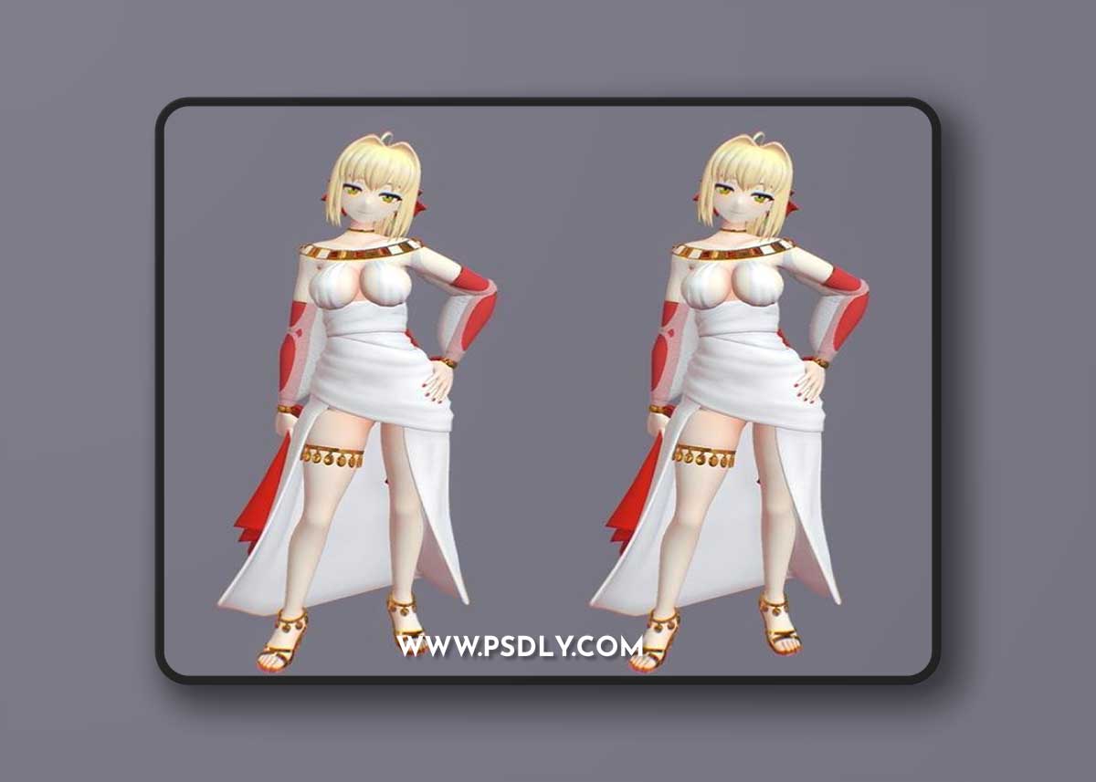 Empress Venus and Sci-Fi Soldier – 3D Print Model