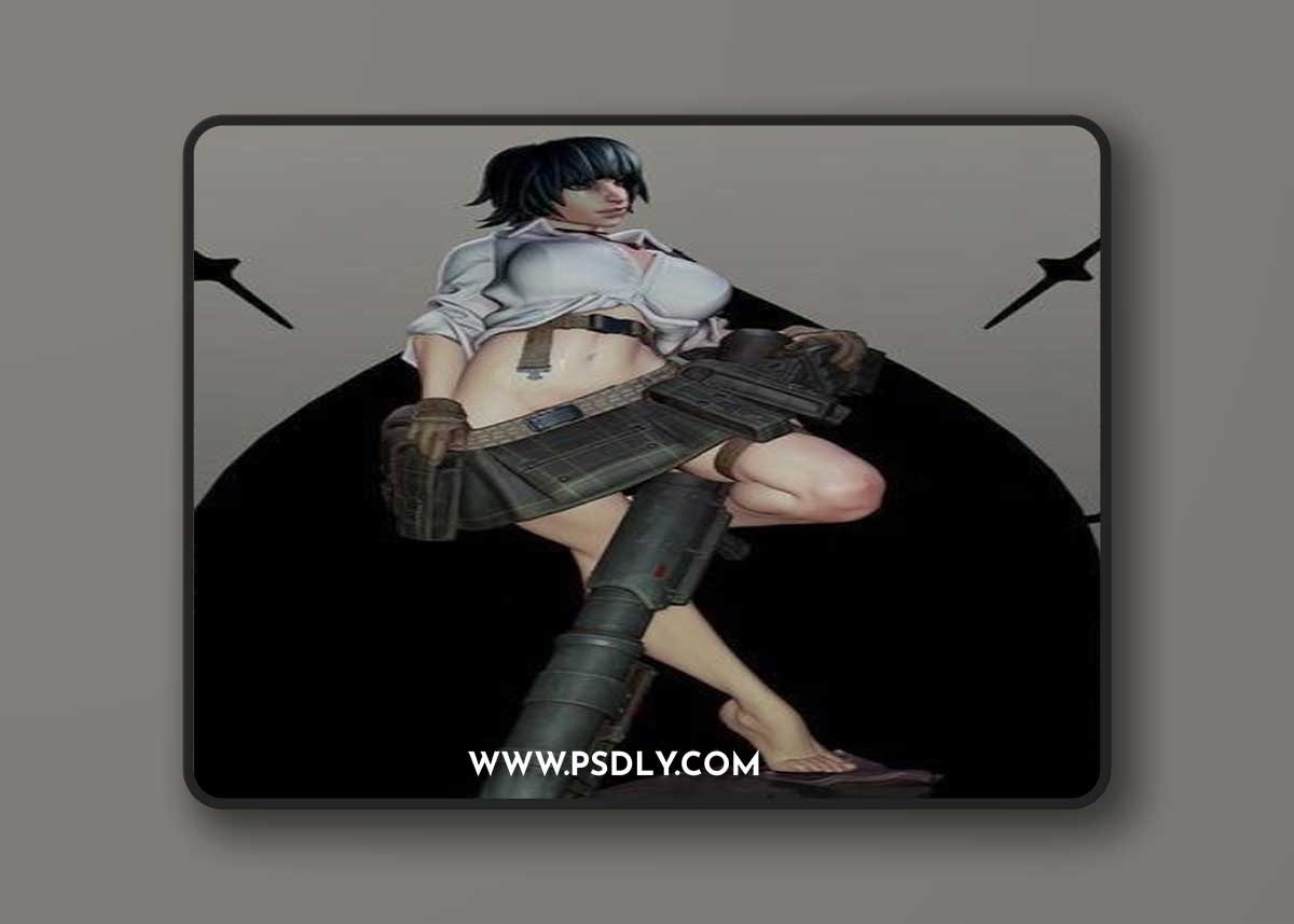 Lady - Devil May Cry - Pear Force One – 3D Print Model
