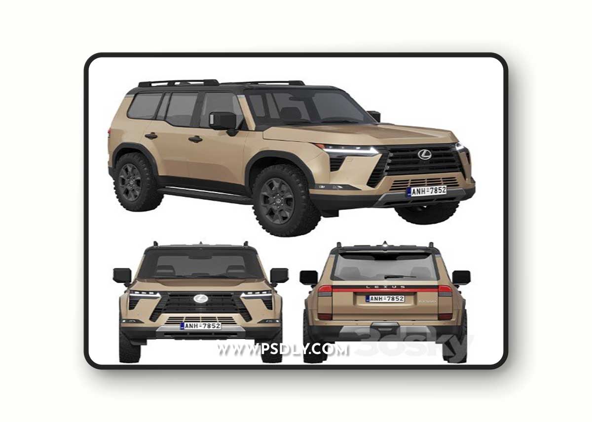 Lexus GX Overtrail 2024 3D Model