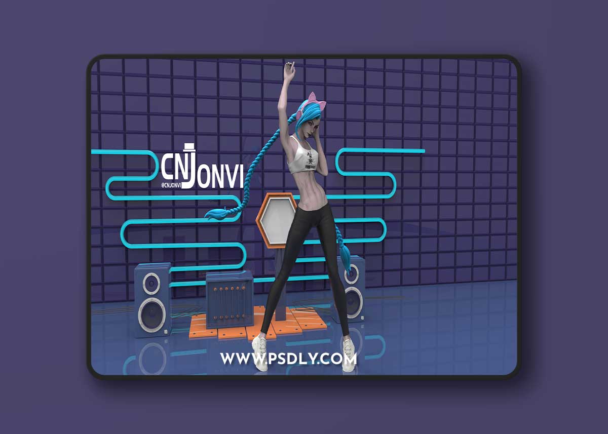 LoL Rock Jinx – 3D Print Model