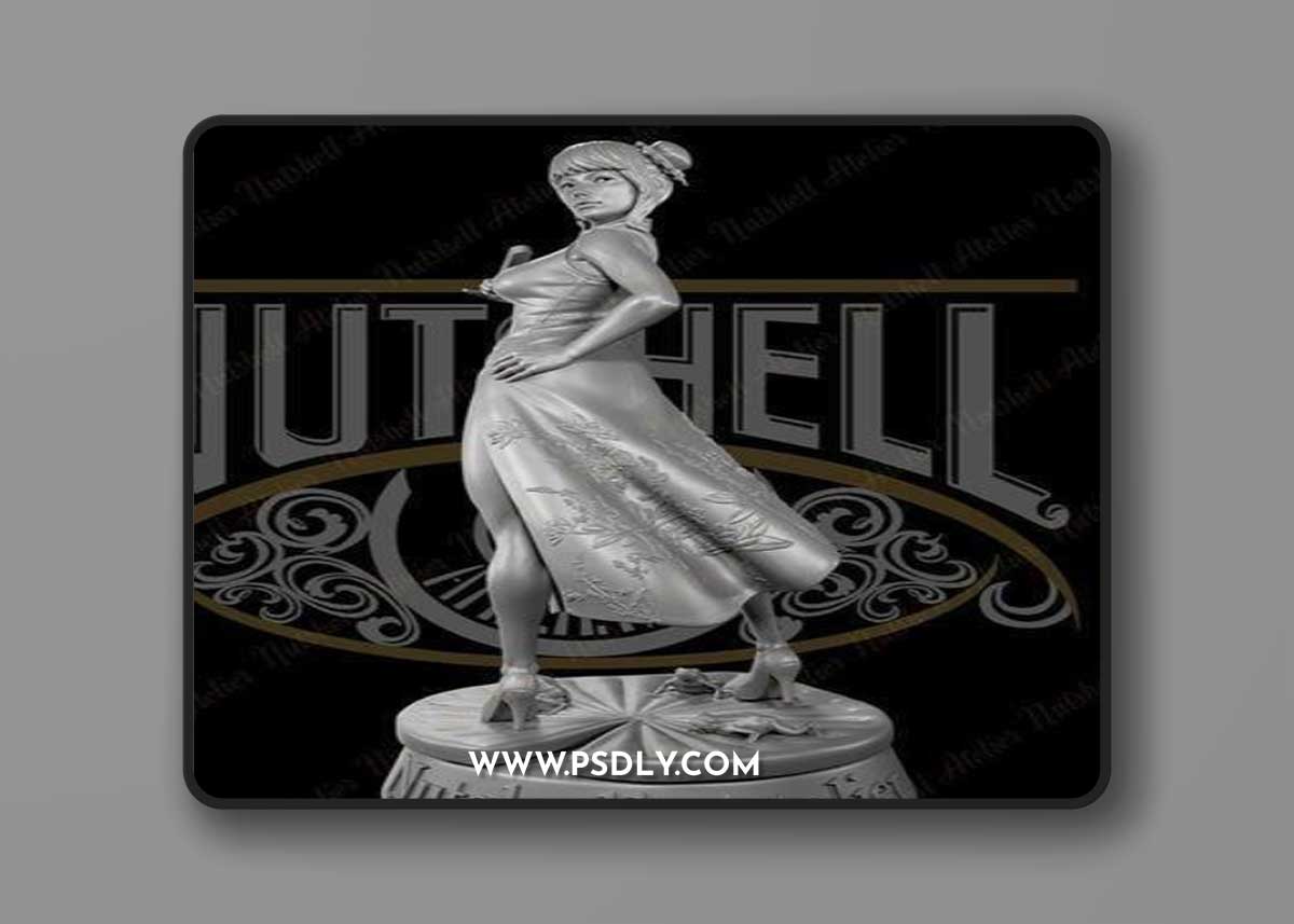 Nutshell Atelier - China Dress girl – 3D Print Model
