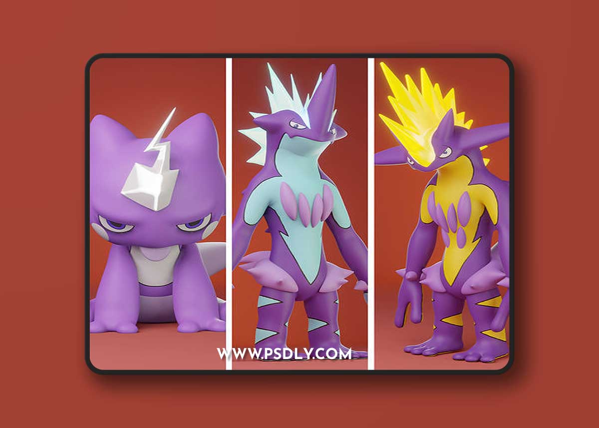 Pokemon Toxel Evolution Pack – 3D Print Model