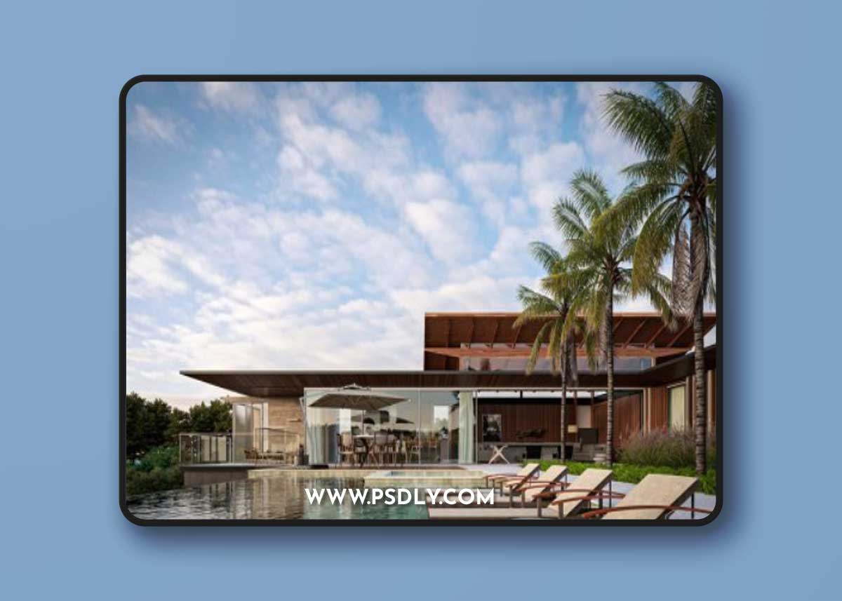 Pool House Exterior By Le Anh Tu