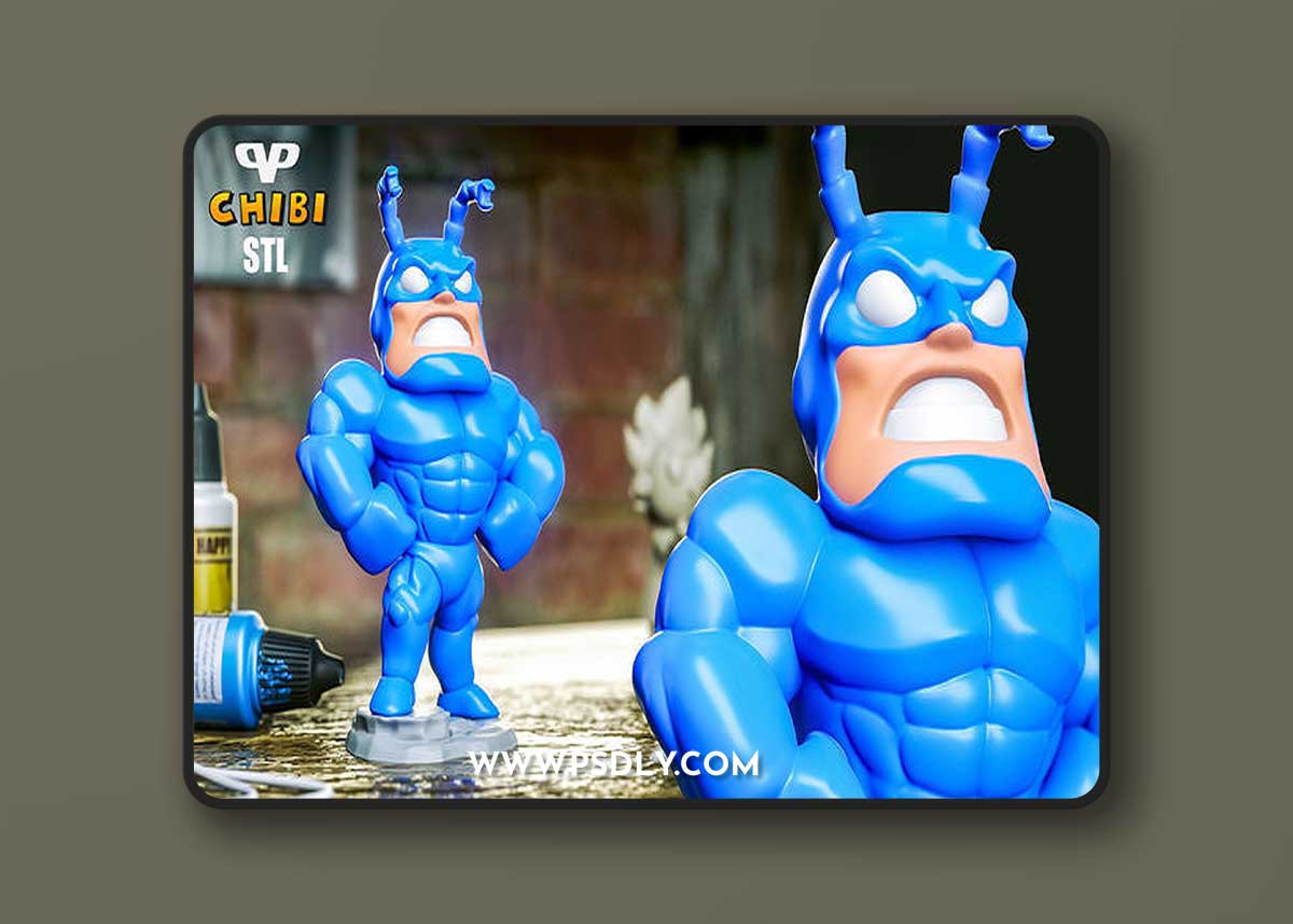 The Tick Chibi – 3D Print Model