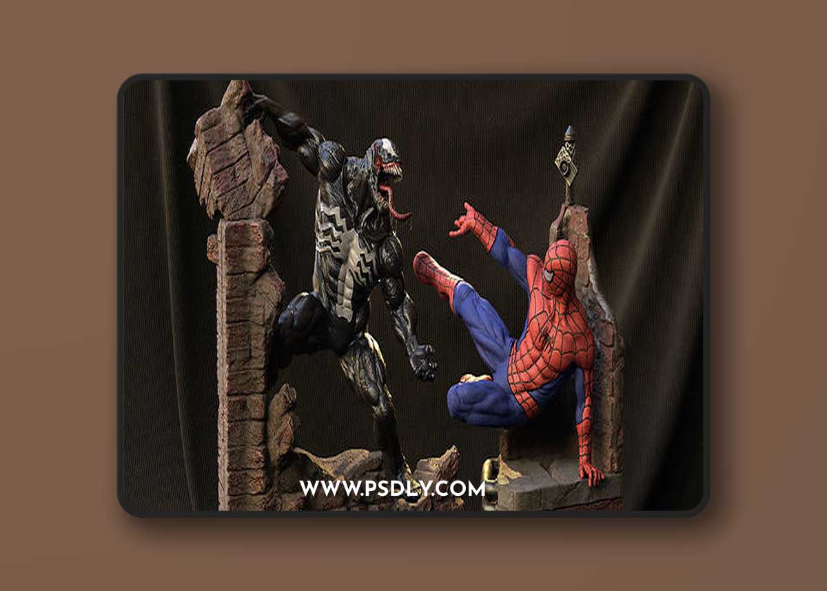 Venom and Spiderman 1994 – 3D Print Model