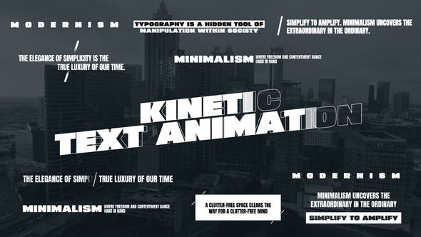 Videohive Kinetic Text Animation 47429507