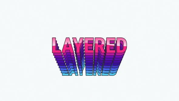 Videohive Layered Typography 47548103