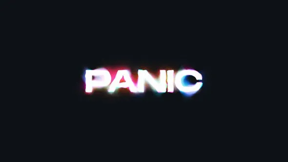 Videohive Panic Typography 47548109