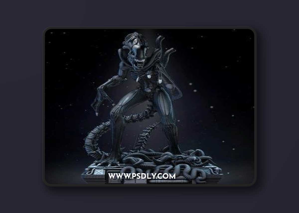 WICKED - Alien Warrior Statue – 3D Print Model