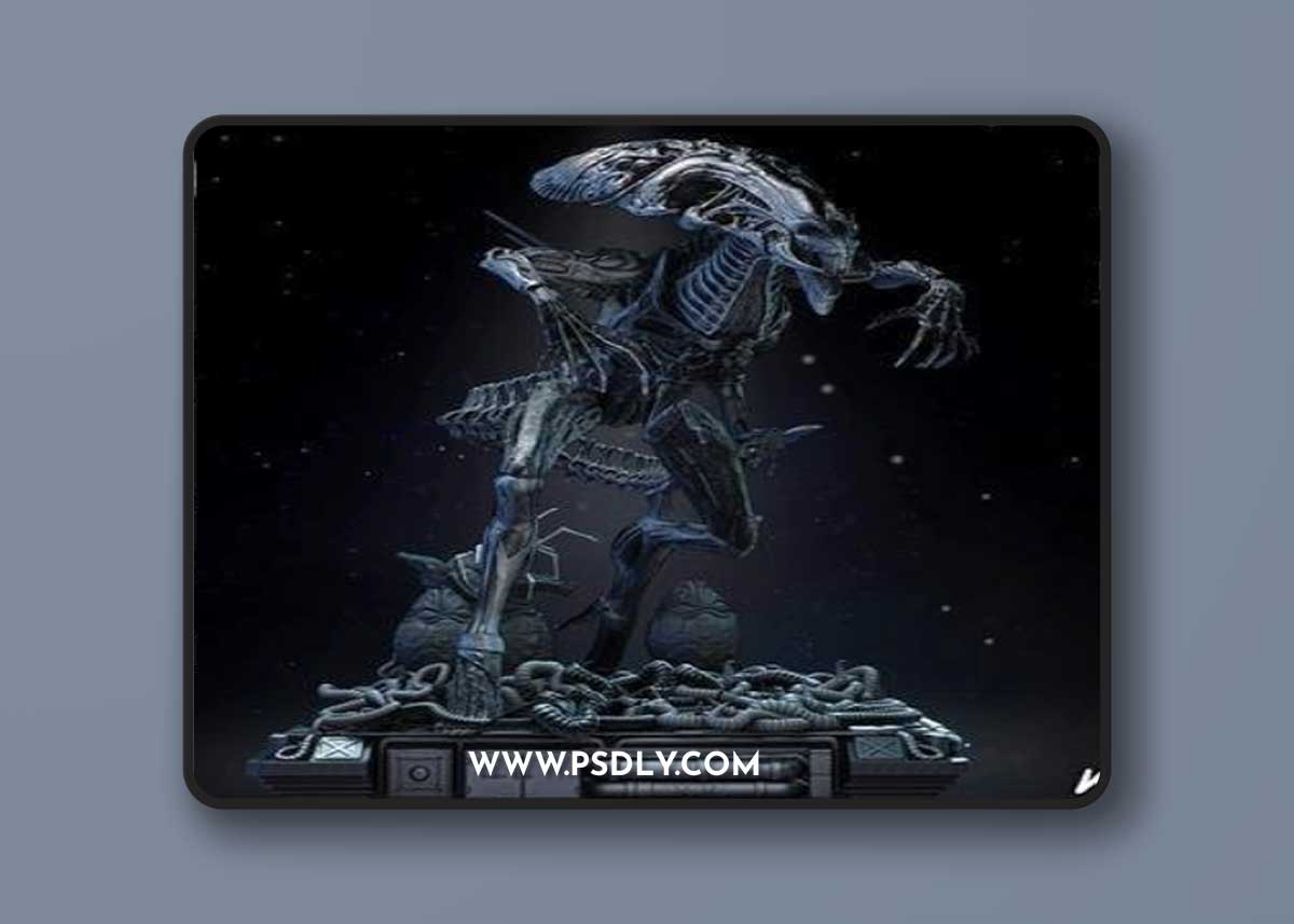 WICKED - Queen Alien Statue – 3D Print Model